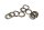 Jarrulevyn pultit ruuvit sarja etu taka aluslaatat BMW R 1200 S K29 0366 06-08