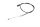 Cable de embrague Bowden sirga mando transmisión negro BMW K 100 K100 K589 82-88