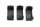 Cache interrupteur obturateur cockpit lot de 3 pièces BMW K 100 K100 K589 82-88