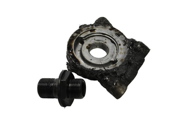 Soporte filtro aceite brida tornillo hueco Honda XRV 750 Africa Twin RD04 90-92