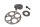 Catena distribuzione pignone albero rinvio BMW R 1150 R Rockster R28 0308 03-05