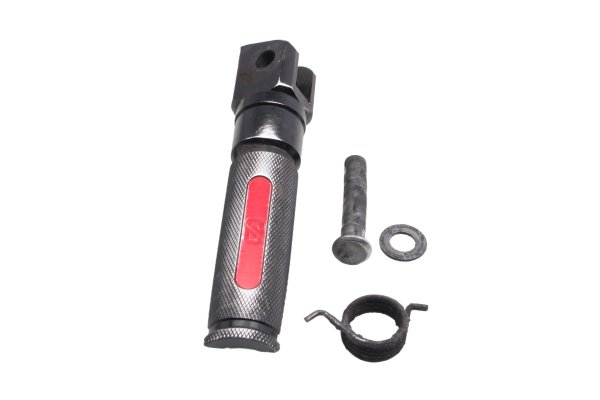 Voetsteun bestuurder links voor met veer pen en ring Honda CBR 900 RR SC50 02-03