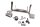 Zadelscharnier zadelhouder zadelsteun veer midden Honda CBR 900 RR SC50 02-03