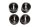 Juego de pistones 4 piezas segmentos bulones clips BMW K 100 K100 K589 82-88