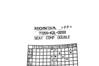 Sitzbank Sitzkissen Sitzpolster Fahrer Sozius Schwarz Grau Honda ADV 350 25-25