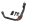 Caballete lateral izquierdo con muelles perno soporte BMW K 100 K100 K589 82-88