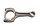Plejlstang krumtap motor cylinder højre BMW R 1150 R Rockster R28 0308 03-05