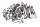 Tornillería motor kit tornillos pernos cárter tapa BMW K 100 K100 K589 82-88