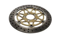 Jarrulevy edessä kelluva porattu 4mm kultainen Kawasaki ZR 7S ZR750F H 01-04