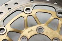 Jarrulevy edessä kelluva porattu 4mm kultainen Kawasaki ZR 7S ZR750F H 01-04