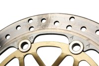 Jarrulevy edessä kelluva porattu 4mm kultainen Kawasaki ZR 7S ZR750F H 01-04