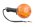 Blinkers fram höger rund orange förkromad Moto Guzzi California III VW 87-93
