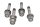 Rear wheel bolts lug screws set of 4 pcs hub mounting BMW K 100 K100 K589 82-88
