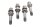 Rear wheel bolts lug screws set of 4 pcs hub mounting BMW K 100 K100 K589 82-88
