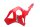 Zijkuip onderste fairing panel bekleding links rood Honda CBR 900 RR SC50 02-03