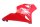 Zijkuip onderste deel rechts rood fairing panel Honda CBR 900 RR SC50 02-03
