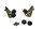 Beugel houder silentblock links rechts set Honda XRV 750 Africa Twin RD04 90-92