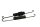Sivuseisontatuki ja palautusjouset vasen BMW K 100 RS 2 Ventiler K589 0502 83-89
