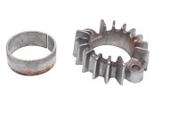 Exhaust flange header clamp split ring right Moto Guzzi California III VW 87-93