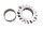 Exhaust flange header clamp split ring right Moto Guzzi California III VW 87-93