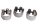 Exhaust clamps set silencer header pipe joint Moto Guzzi California III VW 87-93