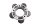 Tandwieldrager aandrijfrubbers achter Aprilia SMV 750 Dorsoduro M551M 08-17