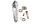 Pedana passeggero poggiapiedi sinistra Aprilia SMV 750 Dorsoduro M551M 08-17