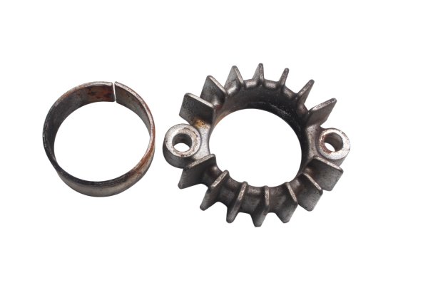 Exhaust flange header clamp collet ring left Moto Guzzi California III VW 87-93