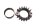 Exhaust flange header clamp collet ring left Moto Guzzi California III VW 87-93