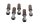Tornillos de corona casquillos trasero Aprilia SMV 750 Dorsoduro M551M 08-17