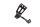 Footrest bracket rider peg hanger mount front left BMW F 650 GS R13 0175 04-08