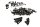 Pulttisarja ruuvit mutterit holkit aluslevyt YAMAHA BT 1100 Bulldog RP05 02-06