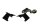 Fairing bracket mount holder set 3 BMW K 100 RS 2 Ventiler K589 0502 83-89