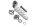 Estribo pasajero reposapiés derecho Aprilia SMV 750 Dorsoduro M551M 08-17