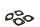 Pakosarjan laippa pakoputki sarja 4 kpl BMW K 100 RS 2 Ventiler K589 0502 83-89