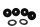 Gummilager Lenkerhalter 4 Stück oben BMW K 100 RS 2 Ventiler K589 0502 83-89