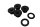 Gummilager Lenkerhalter 4 Stück oben BMW K 100 RS 2 Ventiler K589 0502 83-89