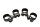 Pakoputken kiristimet pakosarja 4 kpl BMW K 100 RS 2 Ventiler K589 0502 83-89