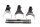 Horquillas cambio ejes selector marchas Aprilia SMV 750 Dorsoduro M551M 08-17