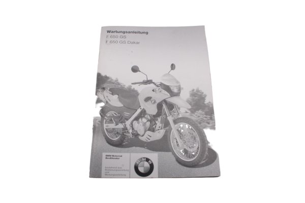 Wartungsanleitung Bedienungsanleitung Deutsch BMW F 650 GS R13 0175 04-08