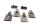 Chain adjusters axle swingarm rear left right set BMW F 650 GS R13 0175 04-08
