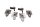 Chain adjusters axle swingarm rear left right set BMW F 650 GS R13 0175 04-08