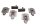 Chain adjusters axle swingarm rear left right set BMW F 650 GS R13 0175 04-08