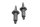 Polttoainetankin kiinnityspultit ohjaintapit 2x BMW F 650 GS R13 0175 04-08