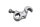 Ausrückhebel Kupplung Seilzughebel Motorseite BMW F 650 GS R13 0175 04-08