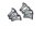 Tornillos disco freno pernos juego 7 piezas delantero Honda XL 600 LM PD04 85-87