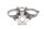 Support compteur porte-instruments cockpit argent BMW R 1150 R R28 0429 01-06