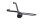 Soporte estribera pasajero trasero derecho Aprilia SMV 750 Dorsoduro M551M 08-17