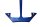 Rear seat cowl tail fairing center trim cover blue Suzuki SV 650 S WVBY 03-06