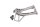 Soporte estribera pasajero trasero derecho Honda XRV 750 Africa Twin RD07 93-03